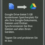 Google Drive zeigt sich in der Android App Google Docs