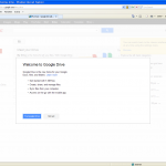 Die Meldung beim ersten einloggen von Google Drive im Web